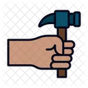 Hammer Hand Labour Hand Icon