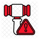 Hammer Warning Gavel Icon