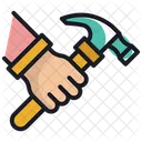 Carpenter Hammer Labour Icon