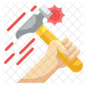 Hammer Hand Worker Icon