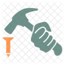 Hammer Nail Construction Hammer Icon