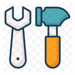 Hammer und Schraubenschlüssel  Icon