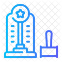 Hammerspiel Jahrmarkt Vergnugungspark Symbol