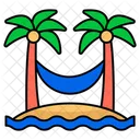 Hammock Beach Swing Beach Trees Icon