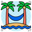 Hammock Beach Swing Beach Trees Icon