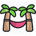 Hammock Summer Rest Icon