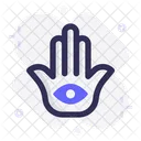 Hamsa Hand Eye Icon