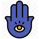 Hamsa Evil Eye Hand Icon