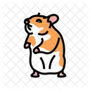 Hamster Standing Color Icon