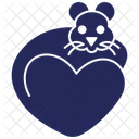 Hamster Love Animal Icon