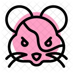 Hamster Pouting Emoji Icon