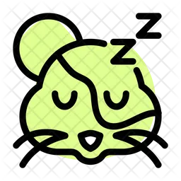 Hamster Sleeping Emoji Icon