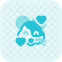 Hamster Smiling With Hearts Icon