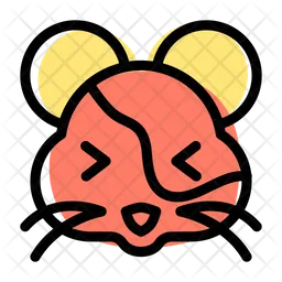 Hamster Squinting Emoji Icon