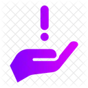Hand Gestures Attention Icon