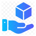 3 D Cube Hand Icon