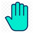 Hand Print Biometric Hand Scanner Icon