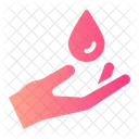 Hand Water Lotion Icon