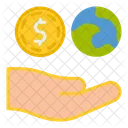 Hand Coin Moiney Icon