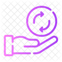 Hand Gesture Circular Arrow Icon