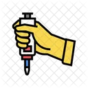 Hand Holding Chemical Icon