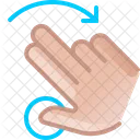 Hand Gesture Rotation Icon
