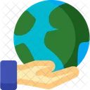 Hand Earth Icon