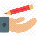 Hand Keep Pen Icon