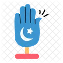 Hand Panjtan Hand Crescent Icon