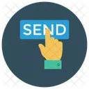 Hand Senden Onlinezahlung Symbol