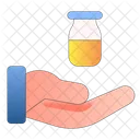 Hand Bottle Covid Icon