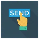 Hand Senden Onlinezahlung Symbol