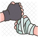 Hand Clasping Arm Icon