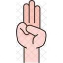 Hand Sign Scout Icon