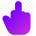 Hand Middle Finger Hand Gesture Icon