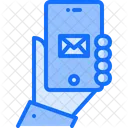 Hand Phone Email Icon