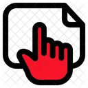 Hand Datei Zeigen Symbol