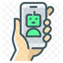 Hand Mobile Phone Icon