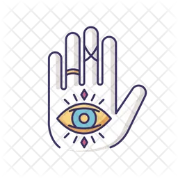 Hand and eye esoteric  Icon