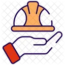Hand and helmet  Icon