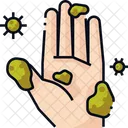 Hand and virus  Icon