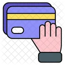 Hand atm card  Icon