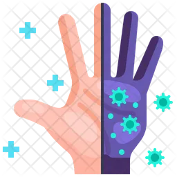 Hand Bacteria  Icon