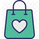 Hand Bag Heart Shopping Bag Icon