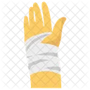 Hand Bangadge Hand Injury Injured Body Part Icon