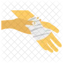 Hand Bangadge Hand Injury Injured Body Part Icon