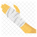 Hand Bangadge Hand Injury Injured Body Part Icon