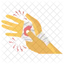 Hand Bangadge Hand Injury Injured Body Part Icon