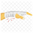 Hand Bangadge Hand Injury Injured Body Part Icon