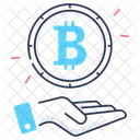 Hand Bitcoin  Icon